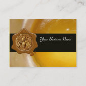 HONEY BEE WAX SEAL, BEEKEEPER/bijenteelt Visitekaartje (Achterkant)