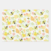 Honey Bee White Inpakpapier Vel (Voorkant 2)