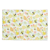 Honey Bee White Kussensloop (Achterkant)