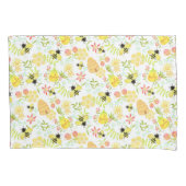 Honey Bee White Kussensloop (Voorkant)