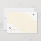 Honey Bee Wildflower Genderneutraal Baby shower Bedankkaart (Achterkant)