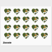 Honey Bee wit Daisy flower Hart Sticker (Vel)