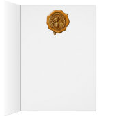 HONEY BEE YELLOW BROWN WAX SEAL (Binnen (Rechts))