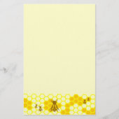 Honey Bee Yellow Honeycomb briefpapier (Voorkant)