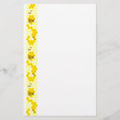 Honey Bee Yellow Honeycomb briefpapier (Voorkant)