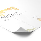 Honey Bee Zonnebloemen Geslacht Onthullen Stemkaar Poster (Hoek)