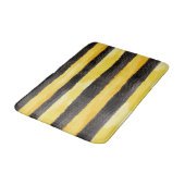 Honey Bee Zwart Goud Geel Kerstmis Badmat (Gekanteld)