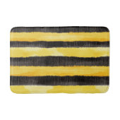 Honey Bee Zwart Goud Geel Kerstmis Badmat (Voorkant)