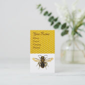 HONEY BEEKEEPER BROWN WAX SEAL MONOGRAM VISITEKAARTJE (Staand voorkant)