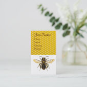 HONEY BEEKEEPER RED WAX SEAL MONOGRAM VISITEKAARTJE (Staand voorkant)