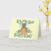 Honey Beer 2e Verjaardag T-shirts en geschenken Kaart (Gele Bloem)