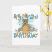 Honey Beer 2e Verjaardag T-shirts en geschenken Kaart (Gele Bloem)