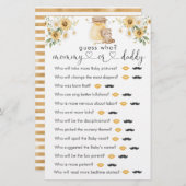 Honey Beer Baby shower "Raad eens wie" Game (Voorkant / Achterkant)