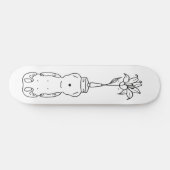 Honey Beer Deluxe Flower Whiteout Skateboard (Horizontaal)