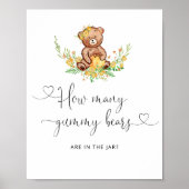 Honey beer raden hoeveel gummy beren poster (Voorkant)