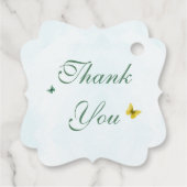 Honey Beer Schattige Greenery Boy Happy Birthday Bedankjes Labels (Achterkant)