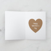 Honey Beer Valentijnsdag Custom Korte Meisjes Naam Kaart (Binnen)