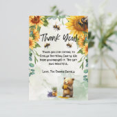 Honey Beer Verjaardagsfeest Dank u kaarten (Staand voorkant)