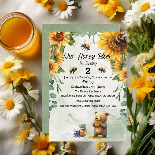 Honey Beer Verjaardagsfeest/Feest Kaart