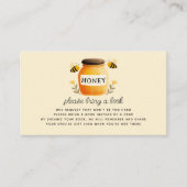 Honey & Bees Baby Shower Book Request Informatiekaartje (Voorkant)