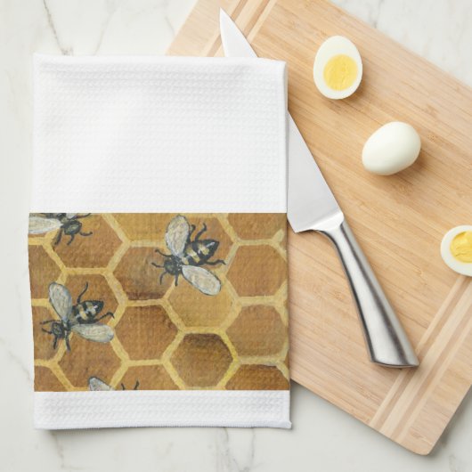 Honey Bees Kitchen Towel Theedoek (Quarter Fold)