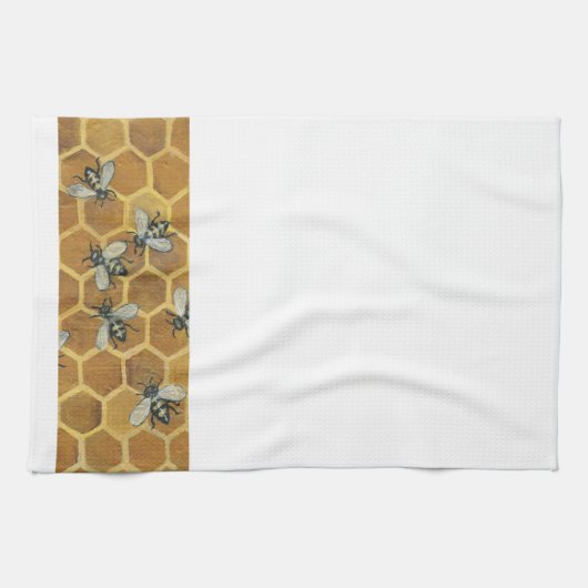 Honey Bees Kitchen Towel Theedoek (Horizontaal)