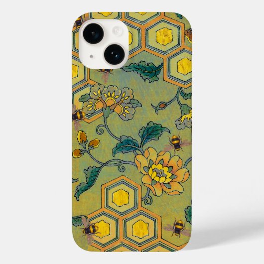 HONEY BEES, RUNDEREN, SPRINGSTROMEN Groen Geel Case-Mate iPhone Case (Achterkant)