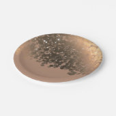 Honey Beige Champagne Golden Sparkle Lights Papieren Bordje (Gekanteld)