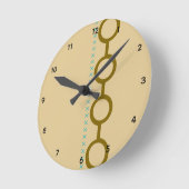 Honey Biege Gold Glow Acryl Wandklok (Hoek)