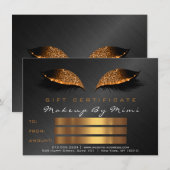 Honey Black Lashes Makeup Artist Certificate Gift (Voorkant / Achterkant)