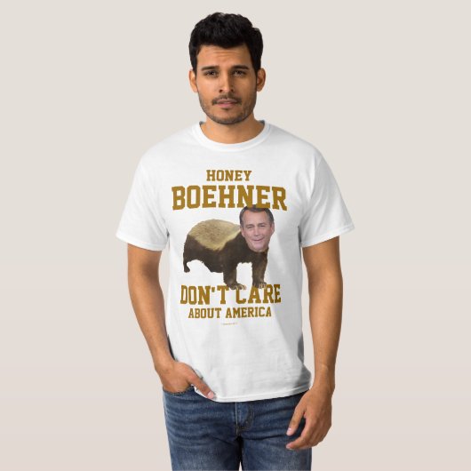 Honey Boehner Let niet op t-shirt (Voorkant volledig)
