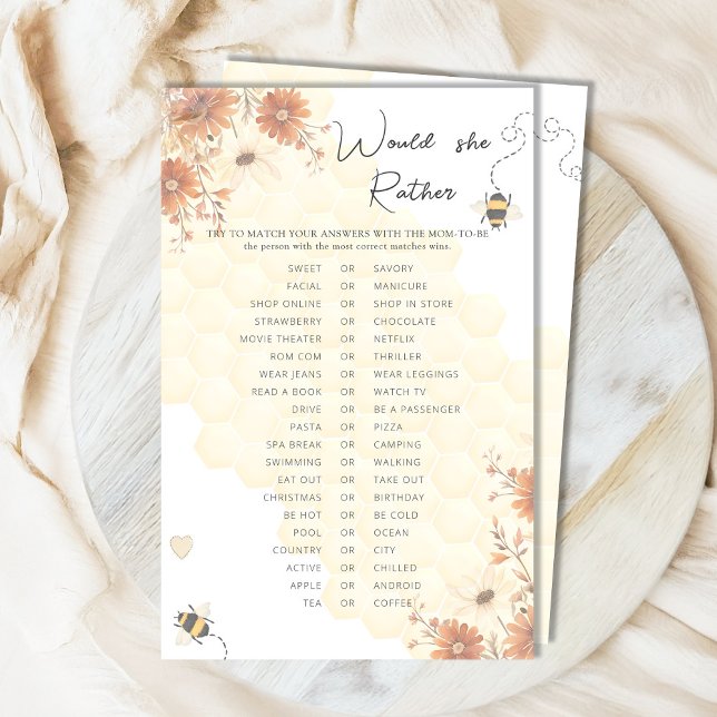 Honey Boho Wildflower Baby shower zou ze liever (Creator heeft geüpload)