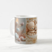 Honey Bonny Baby Mug – Baby Bear & Bunny Koffiemok (Voorkant links)