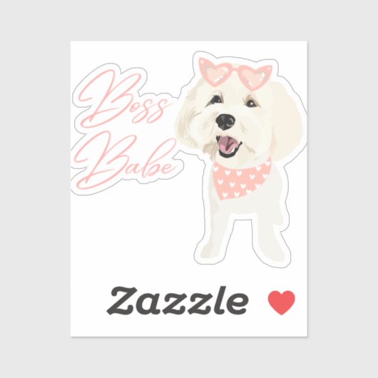 Honey Boss Babe Custom-Cut Vinyl Sticker (Vel)