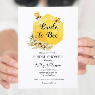 Honey Bride wordt bruids douche uitnodiging