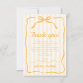 Honey Bruiloft Feest Bedankkaart (Voorkant)