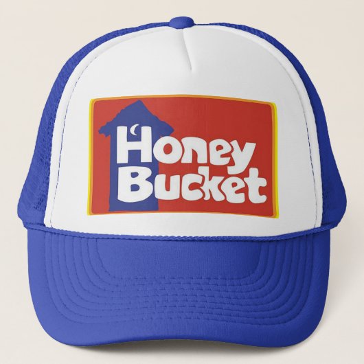 Honey Bucket Logo Trucker Hat Trucker Pet (Voorkant)