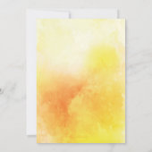 Honey Bumble Bee Baby shower Invitation Kaart (Achterkant)