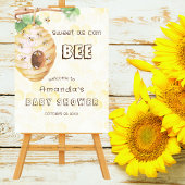 Honey Bumble Bee Baby shower Welkomstbord Poster
