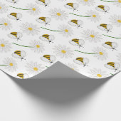 Honey Bumble Bee Gnome Pattern Cadeaupapier (Hoek)
