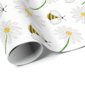 Honey Bumble Bee Gnome Pattern Cadeaupapier (Rol Hoek)