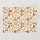  Honey Bumblebee Geboorte Aankondiging Briefkaart (Achterkant)