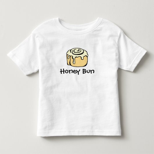 Honey Bun Boy of Girl Funny Schattige Eenvoudig Mo Kinder Shirts (Voorkant)