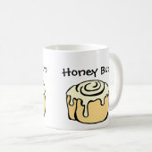Honey Bun Funny Cute Love Humor Quote Baking Pun Koffiemok (Voorkant rechts)