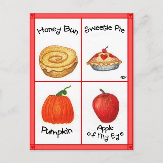 Honey Bun Inspirerend Briefkaart (Voorkant)