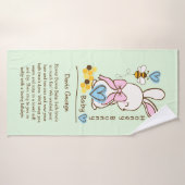Honey Bunny Baby Boy Handdoek – Aangepaste badhand (Badhanddoek)