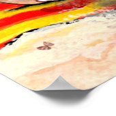 Honey Bunny Beach Rabbit Tropical Vacation Poster (Hoek)