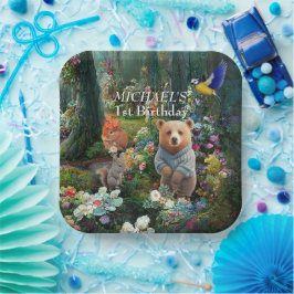 Honey Bunny en Boo Beer Papieren Bordje