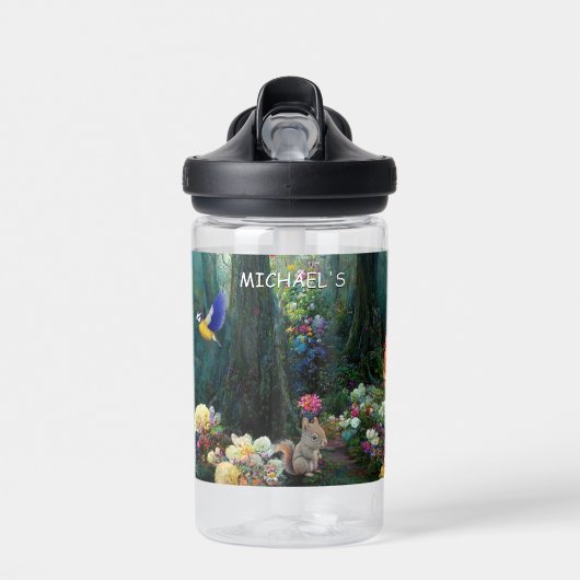 Honey Bunny en Boo Beer Waterfles (Voorkant)