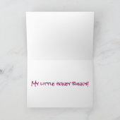***HONEY BUNNY*** GEFELICITEERD MET JE VERJAARDAG KAART (Binnen)